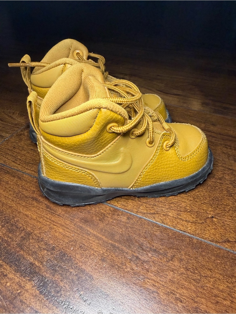 Nike Kids Mustard Yellow High-Top Hiking Boot
